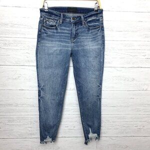 Buckle Black Women's Jeans Skinny Ankle Fit No. 53 Frayed Hems size 27 x 25